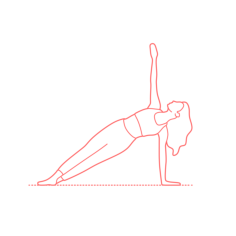 Humans Yoga Poses Side Plank Pose Outline Icon Svg Set, Free Vectors File